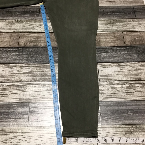 Pistola Cargo Pocket Jeans Women’s 33 Green (Inseam 26.5) Stretch Casual - Picture 2 of 12